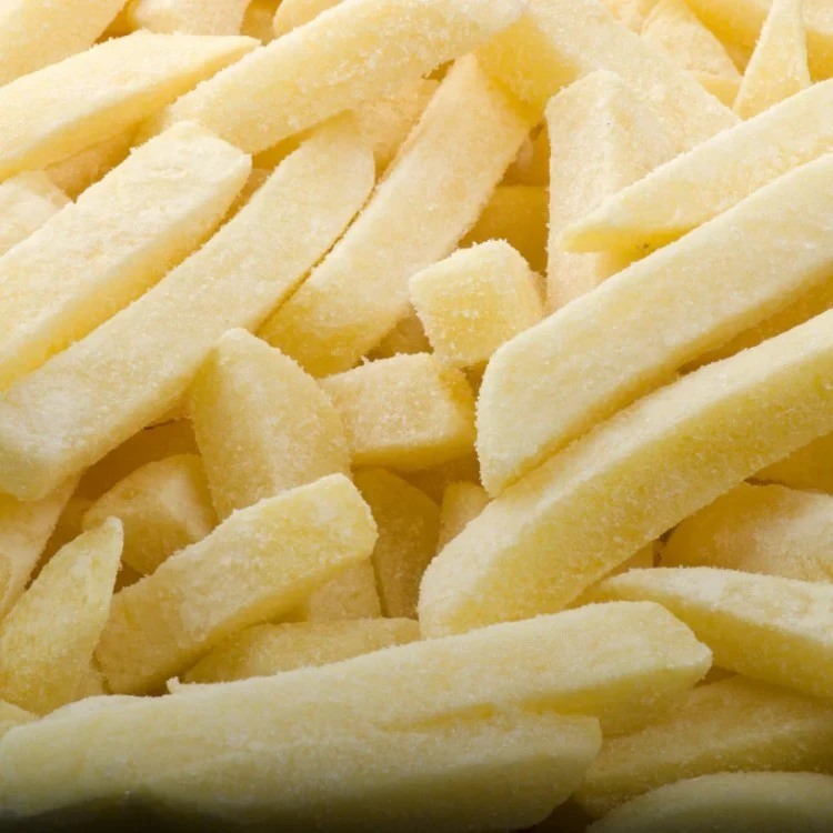 Frites surgelées à faible teneur en sodium